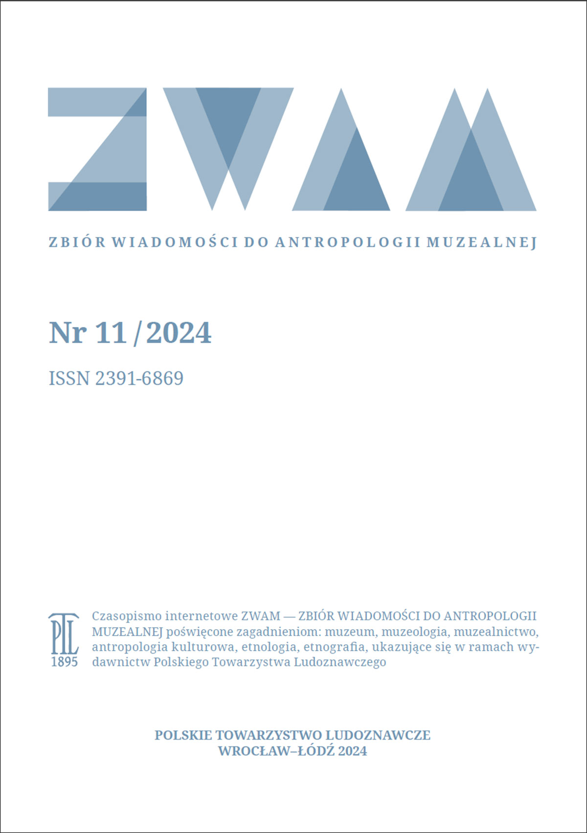 Zbiór Wiadomości do Antropologii Muzealnej 2024, nr 11